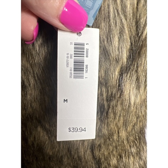 Old Navy Faux Fur Lined Vest Women's Size Medium NWT - Picture 4 of 8